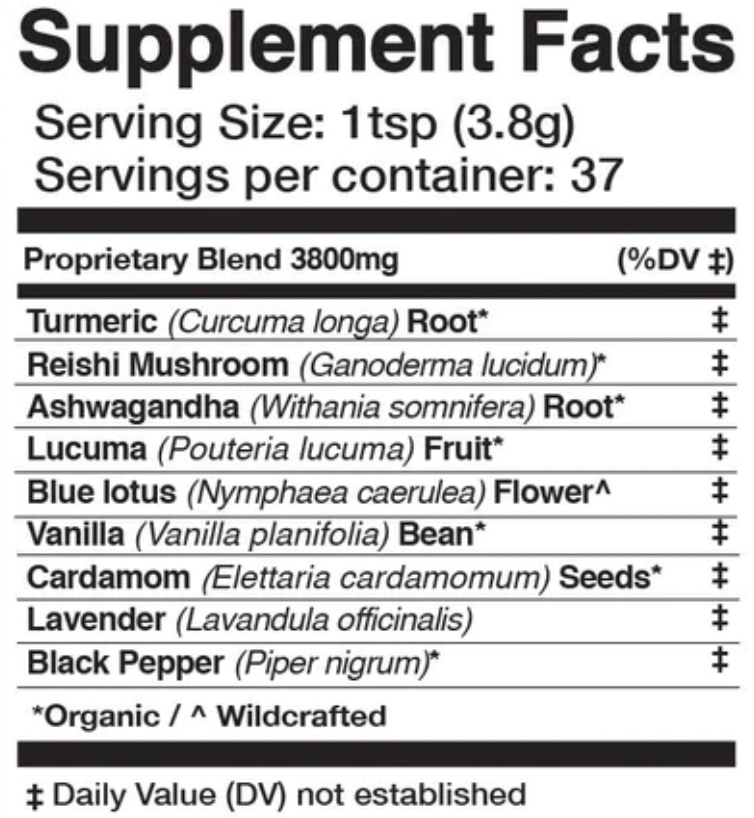 Golden Moon Milk | Blue Lotus Vanilla