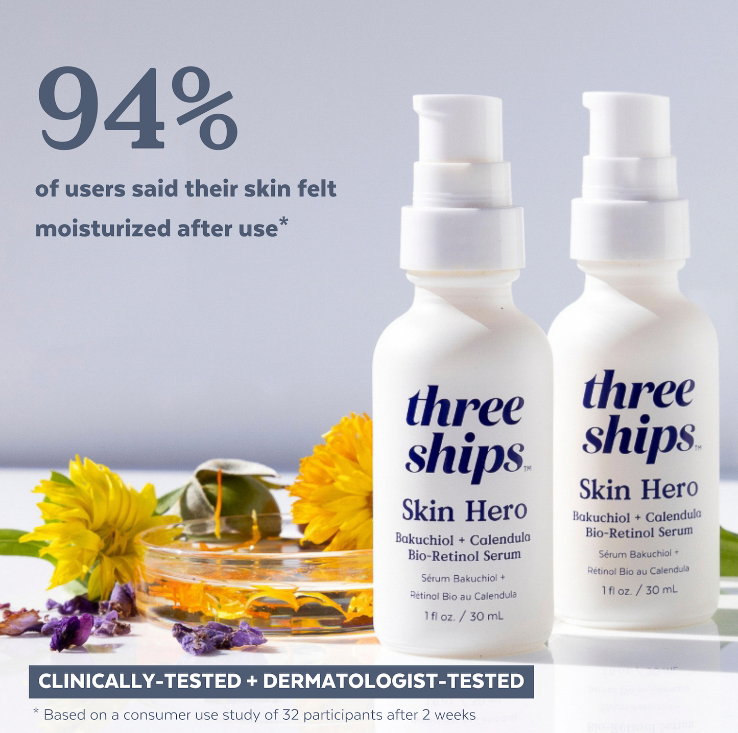 Skin Hero Bakuchiol + Calendula Bio-Retinol Serum